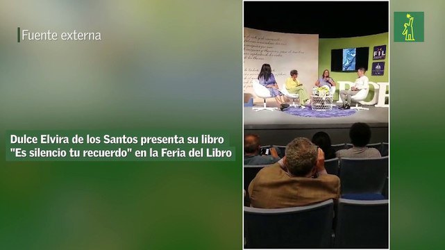 Dulce Elvira de los Santos presenta su libro Es silencio tu recuerdo en la Feria del Libro