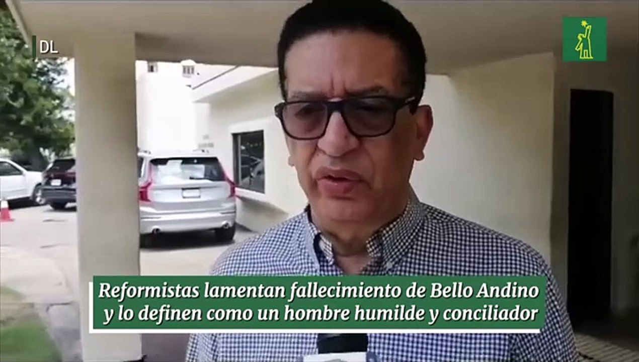 Reformistas lamentan fallecimiento de Bello Andino y lo definen como un hombre humilde y conciliador