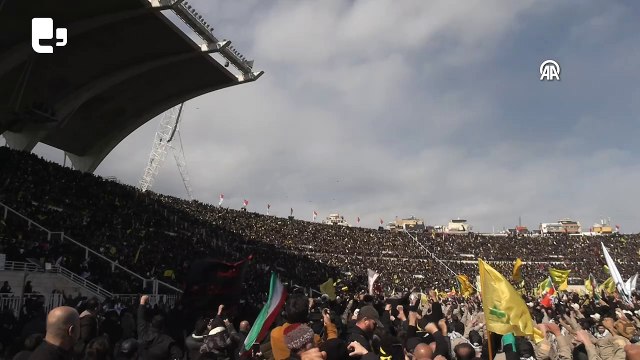 İsrail savaş uçakları Nasrallah'ın cenaze töreni sırasında Beyrut'ta alçak uçuş yaptı