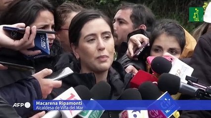 Importante socavón por lluvias en Chile, Valparaíso