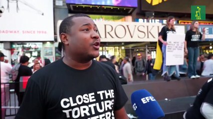 Venezolanos en Nueva York exigen el cierre de los "centros de tortura" en su país