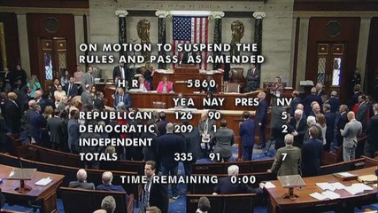 Cámara de Representantes de EEUU aprueba medida para evitar cierre del gobierno