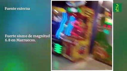 Fuerte sismo de magnitud 6.8 en Marruecos.