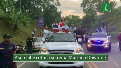 Así recibe cotuí a su reina Mariana Downing