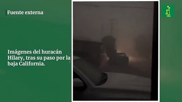 Imágenes del huracán Hilary, tras su paso por la baja California