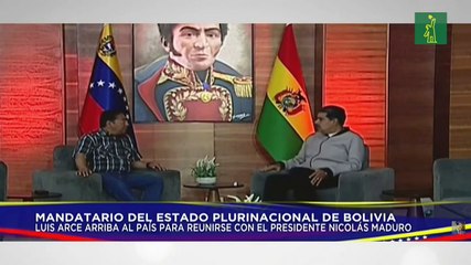 Nicolás Maduro y Luis Arce sostienen una breve reunión en Caracas