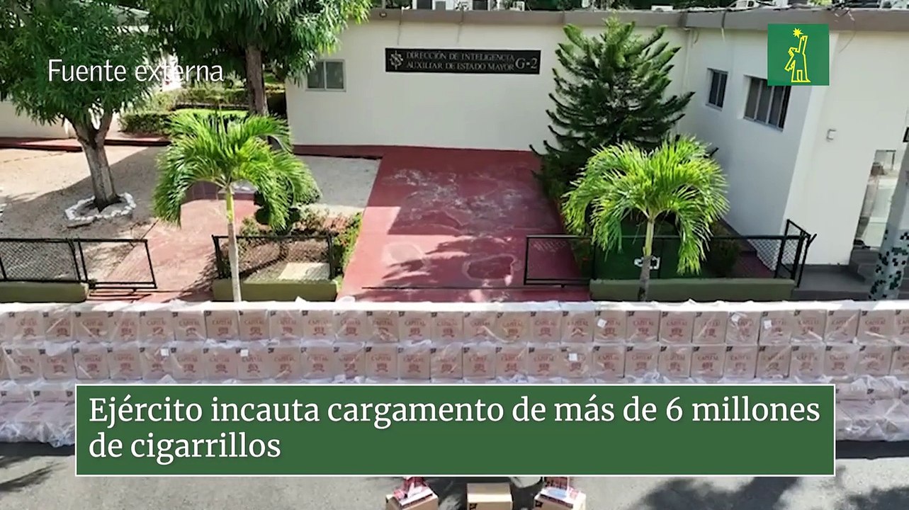 Ejército incauta cargamento de más de 6 millones de cigarrillos