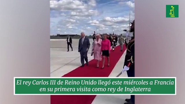 El rey Carlos III de Reino Unido llegó este miércoles a Francia en su primera visita como rey de Inglaterra