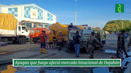 Apagan fuego afectó mercado binacional de Dajabón