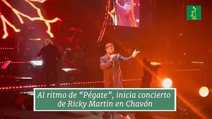 Al ritmo de “Pégate”, inicia concierto de Ricky Martin en Chavón