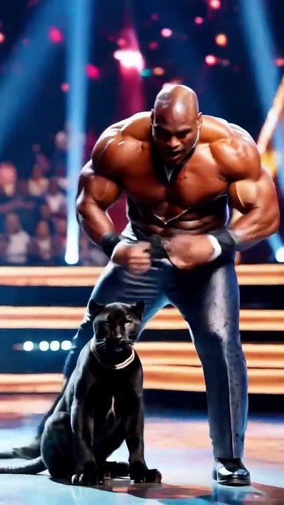 This man turned into a panther in AGT! تحوّل هذا الرجل إلى نمر في AGT! #agt #americasgottalent #ai