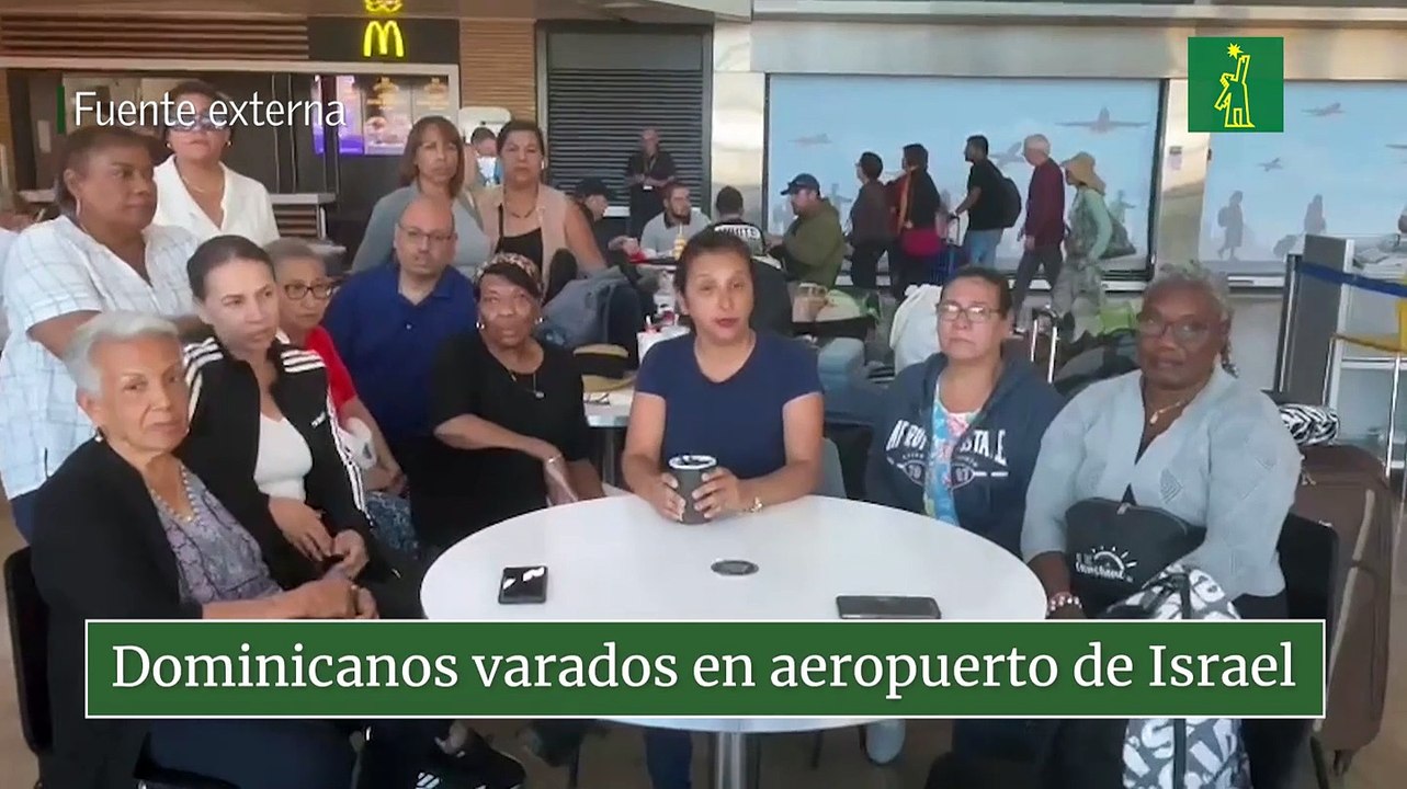 Dominicanos varados en aeropuerto de Israel