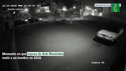 Momento en que esposa de Bob Menéndez mató a un hombre en 2018