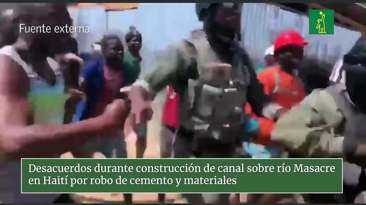 Desacuerdos durante construcción de canal sobre río Masacre en Haití por robo de cemento y materiales