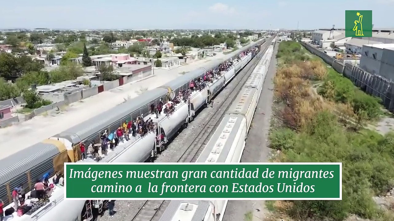 Imágenes muestran gran cantidad de migrantes  camino a  la frontera con Estados Unidos