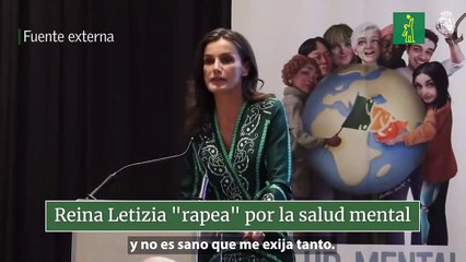 Reina Letizia "rapea" por la salud mental
