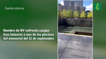 Hombre de NY enfrenta cargos tras lanzarse a una de las piscinas del memorial del 11 de septiembre