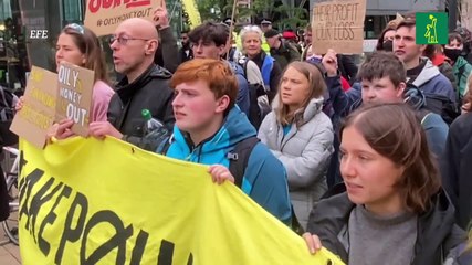 Greta Thunberg participa en otra protesta contra los combustibles fósiles en Londres