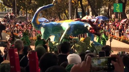 Festividades por Día de Muertos en Ciudad de México finalizan con mega desfile de calaveras