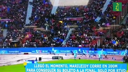 Marileidy Paulino se clasificó en el primer lugar de los 200 m de los juegos panamericanos Santiago 2023 al registrar un tiempo de 23.04 segundos