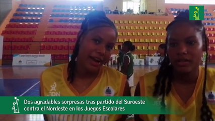 Dos agradables sorpresas tras partido del Suroeste contra el Nordeste en los Juegos Escolares