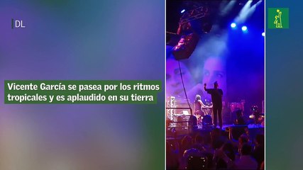 Vicente García se pasea por los ritmos tropicales y es aplaudido en su tierra