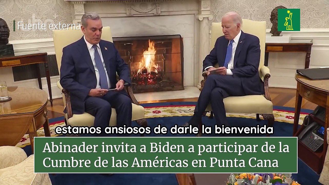 Abinader invita a Biden a participar de la Cumbre de las Américas en Punta Cana