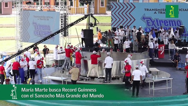 María Marte busca Record Guinness con el Sancocho Más Grande del Mundo