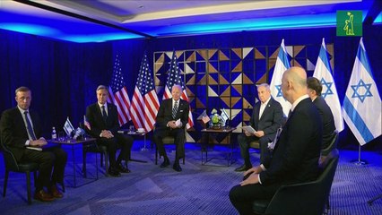 Biden apoya versión israelí sobre bombardeo a hospital en Gaza y arremete contra Hamás