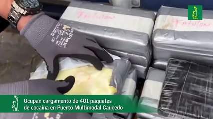 Ocupan cargamento de 401 paquetes de cocaína en Puerto Multimodal Caucedo