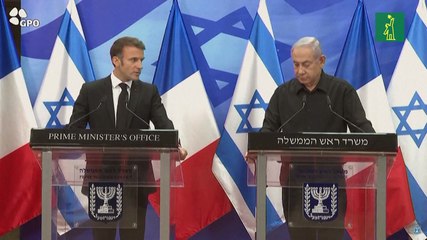 Macron propone en Jerusalén una coalición internacional contra Hamás