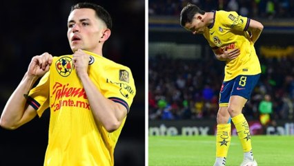 Álvaro Fidalgo celebra su gol ante Pumas, el cuarto que hace en Clausura 2025