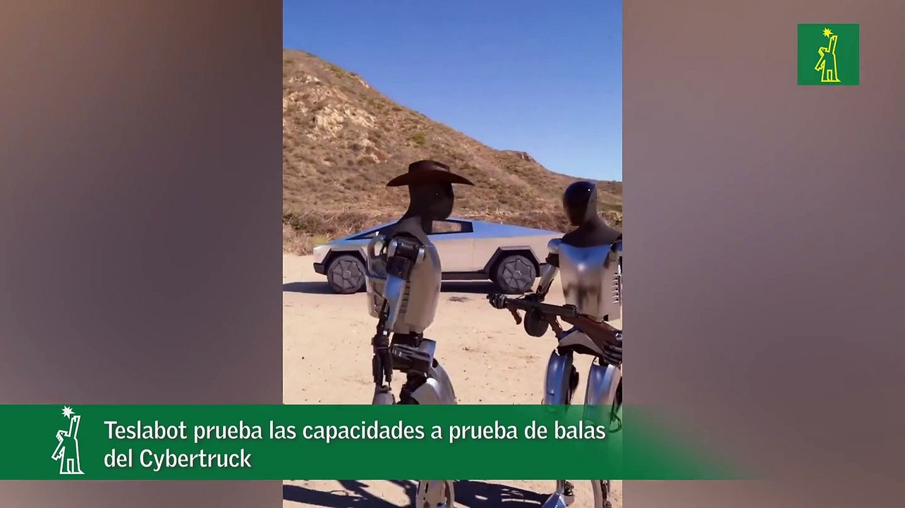 Teslabot prueba las capacidades a prueba de balas del Cybertruck