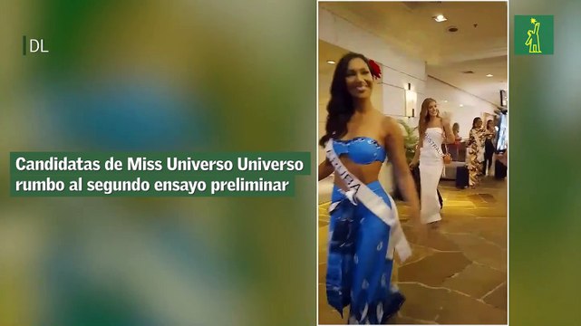 Candidatas de Miss Universo Universo rumbo al segundo ensayo preliminar