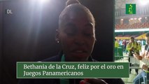 Bethania de la Cruz, feliz por el oro en Juegos Panamericanos