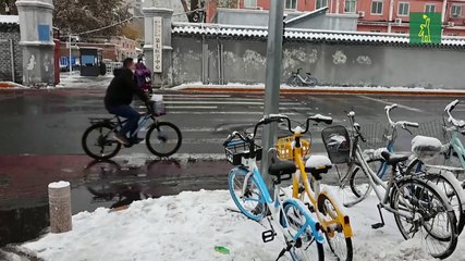 China emite alerta por ola de frío que deja nevadas en varias zonas del país