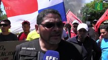 Policía abre puntos bloqueados en medio del llamado al paro nacional antiminería en Panamá