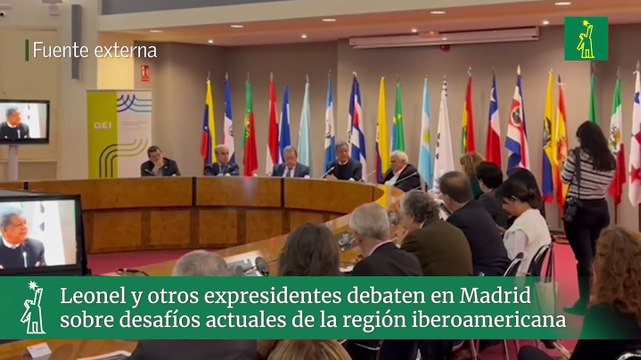 Leonel y otros expresidentes debaten en Madrid sobre desafíos actuales de la región iberoamericana
