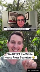 White House Press Secretary Karoline Leavitt is not happy about Jim Acosta’s appearance on the MeidasTouch Podcast