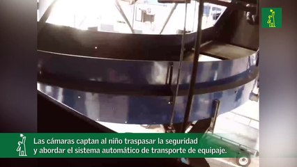Vídeo viral muestra como un niño al ser descuidado por sus padres, se pierde en el aeropuerto