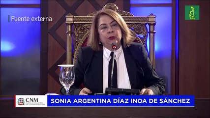 Participación De Sonia Argentina Díaz Inoa De Sánchez En El Consejo Nacional De La Magistratura