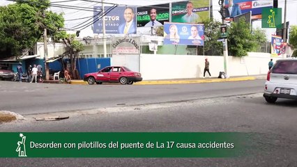 Desorden Con Pilotillos Del Puente De La 17 Causa Accidentes