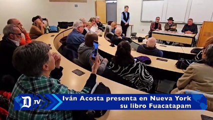 Iván Acosta presenta en Nueva York su libro "Fuacatapam"
