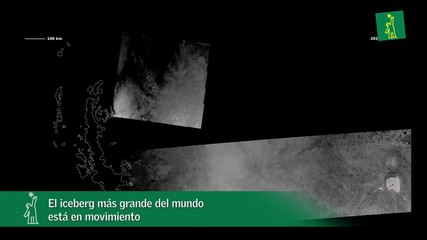 El iceberg más grande del mundo  está en movimiento