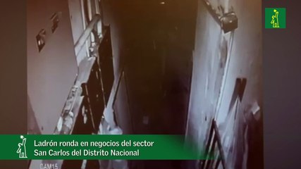 Ladrón ronda en negocios del sector San Carlos del Distrito Nacional