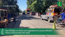 Guy Phillipe Se Reúne Con Seguidores En Juana Méndez Visita Construcción Del Canal