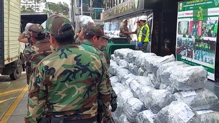 Perú incauta 7,2 toneladas de cocaína destinada a Bélgica