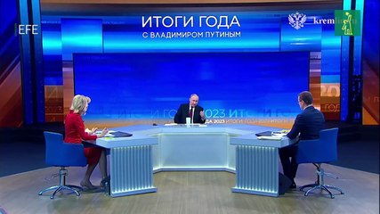 Putin rechaza una pronta paz con Ucrania en su primera rueda de prensa de la guerra