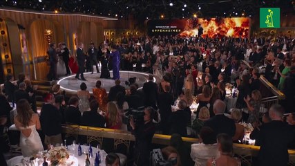 "Oppenheimer" triunfa en los Globos de Oro en una noche gris para "Barbie"