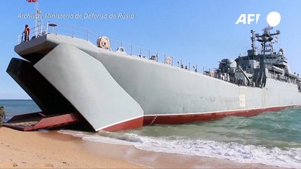 Ucrania afirma que "destruyó" un buque de guerra ruso frente a Crimea